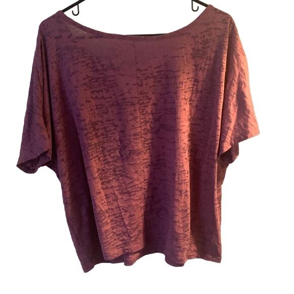 Pre Owned Women’s MUDD Purple Graphic Sheer Tee Shirt XL Hippie Vibe Casual - Picture 3 of 9